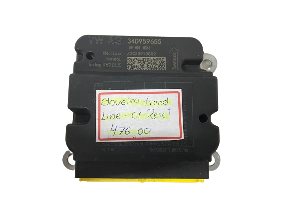 Módulo Airbag Vw Saveiro Trend Line 34D959655 - A2C30910809 C/ Reset